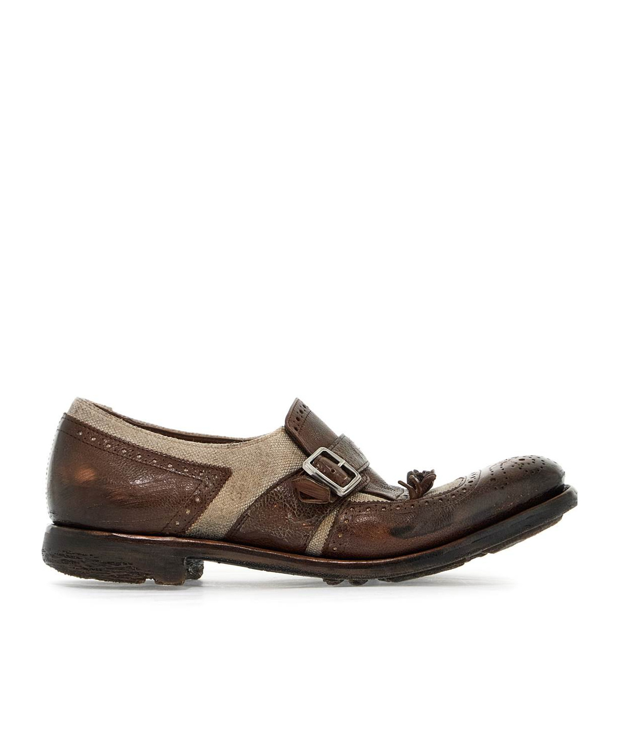 Shop Church's Shanghai Fringe Detailed Loafers In Black