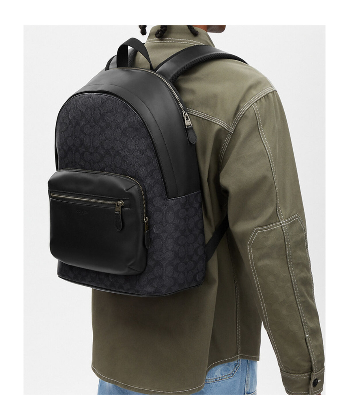 Coach Top Handle Backpack In Black