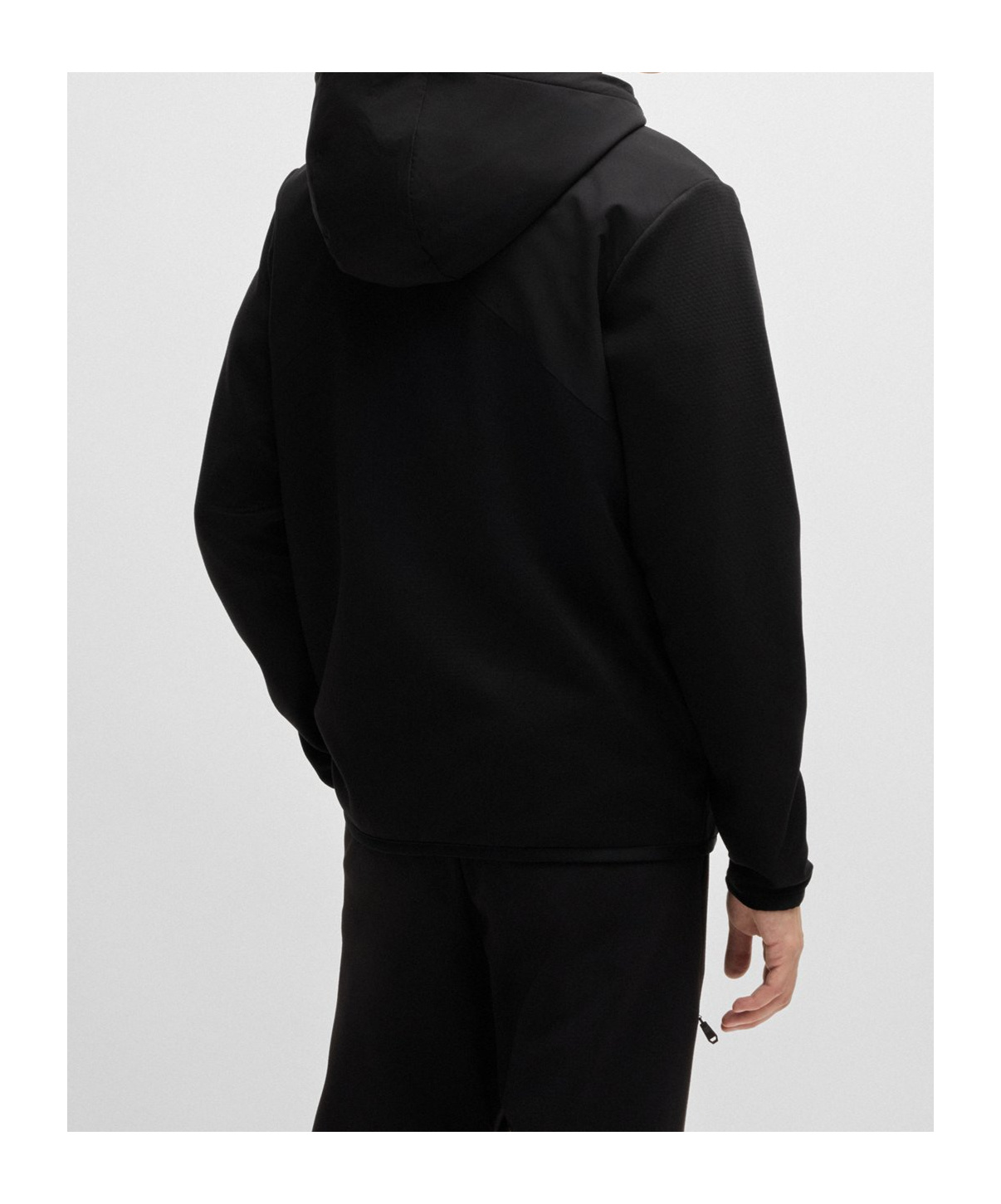 HUGO BOSS ZIPPERED HOODED SWEATSHIRT