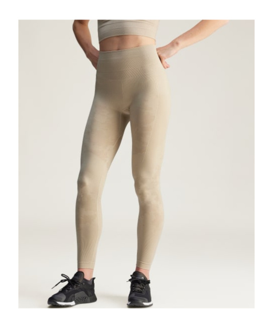Adidas By Stella Mccartney Truestrength Paneled Printed Stretch Leggings In Nude