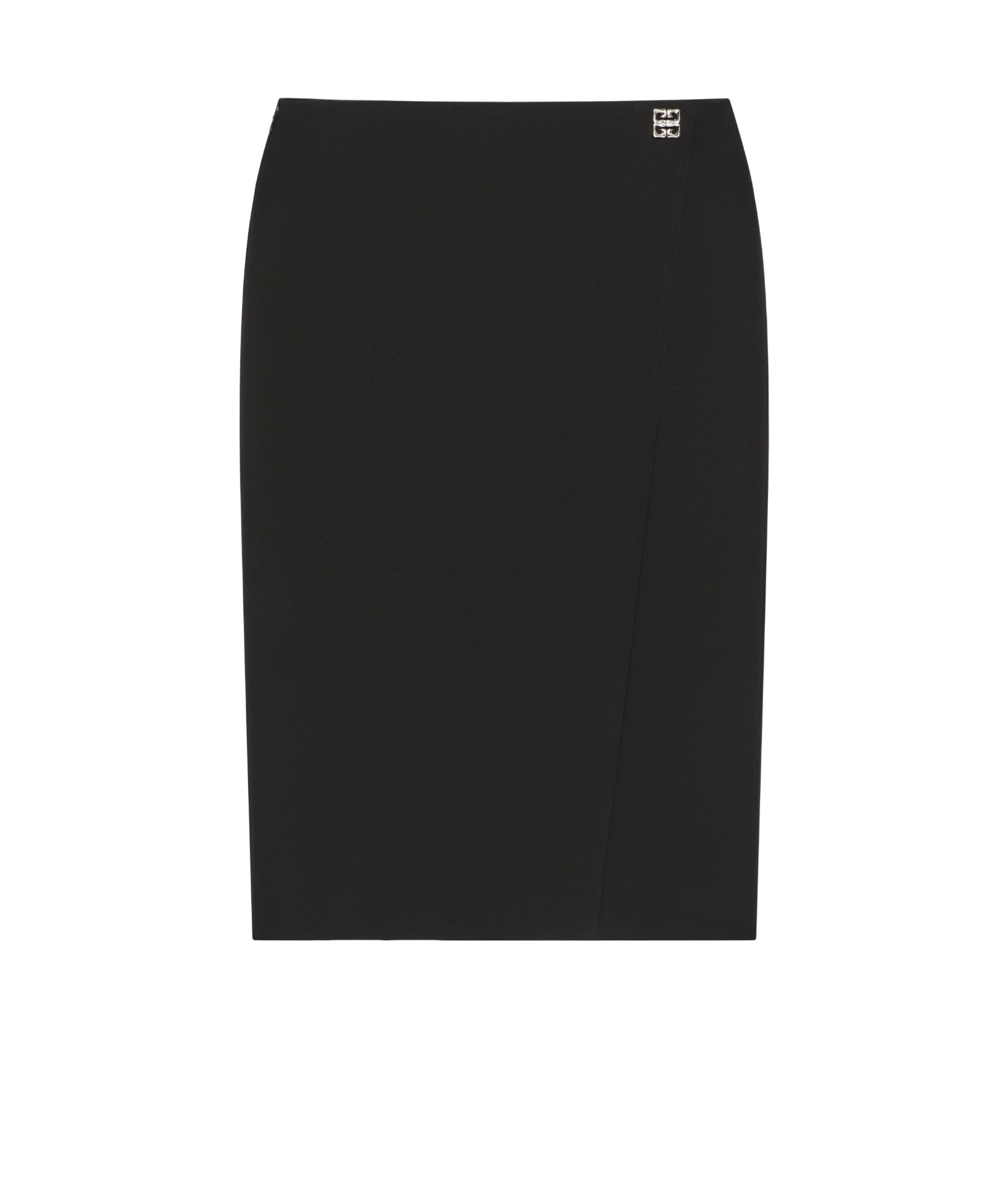 Givenchy Skirt In Wool With 4g Detail In Black
