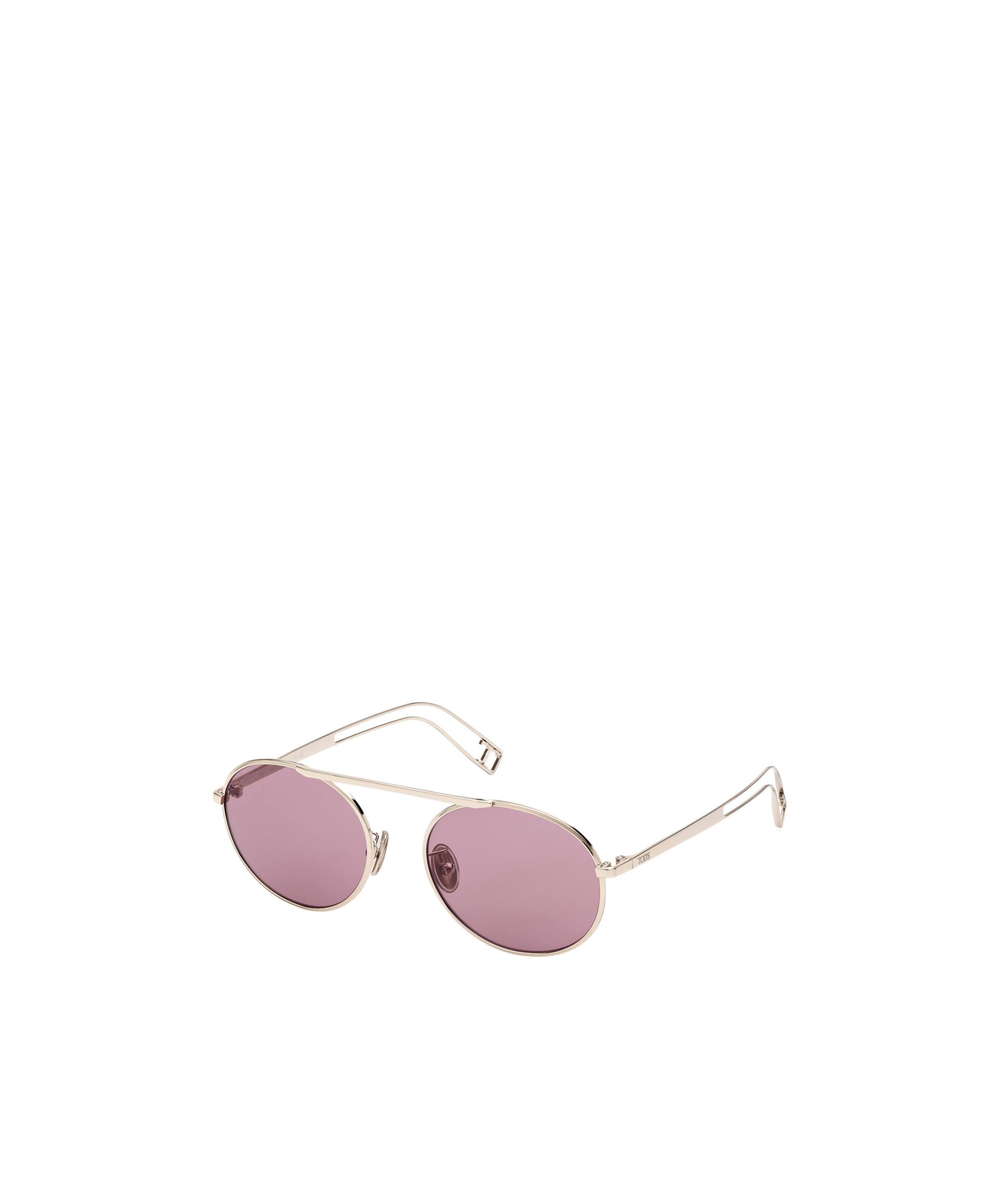 Shop Tod's Full Frame Sunglasses In Nude