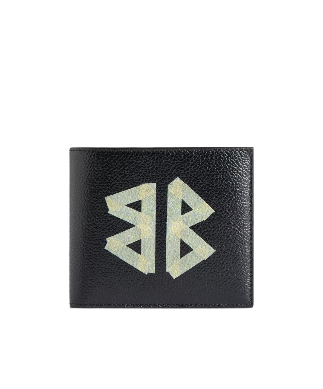 Balenciaga Cash Black Wallet In Grained Leather In Black