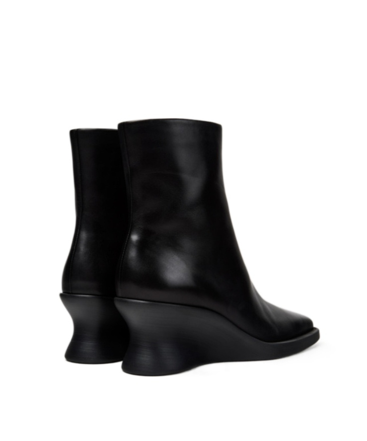 Camper Louise Wedge-heel Ankle Boots In Black