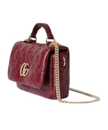 Gucci Gg Milano Mini Handbag In Red