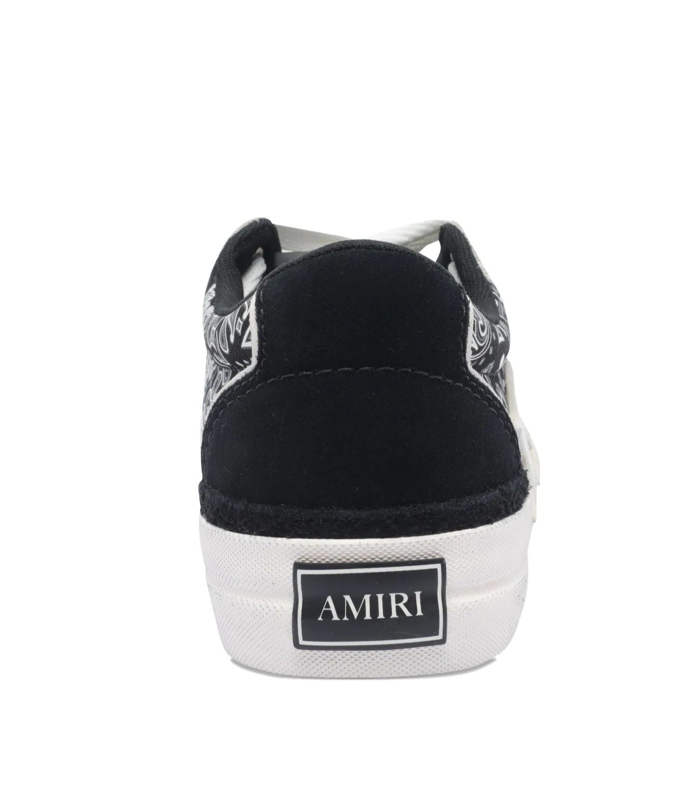 Amiri Sunset Skate Paisley-printed Suede Sneakers In Black
