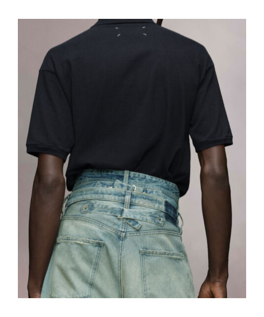 MAISON MARGIELA LOGO-PRINT POLO SHIRT