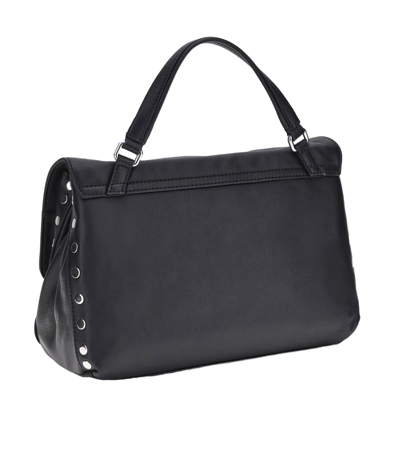 Zanellato Twist Hook Postina Saeta Small Shoulder Bag In Black