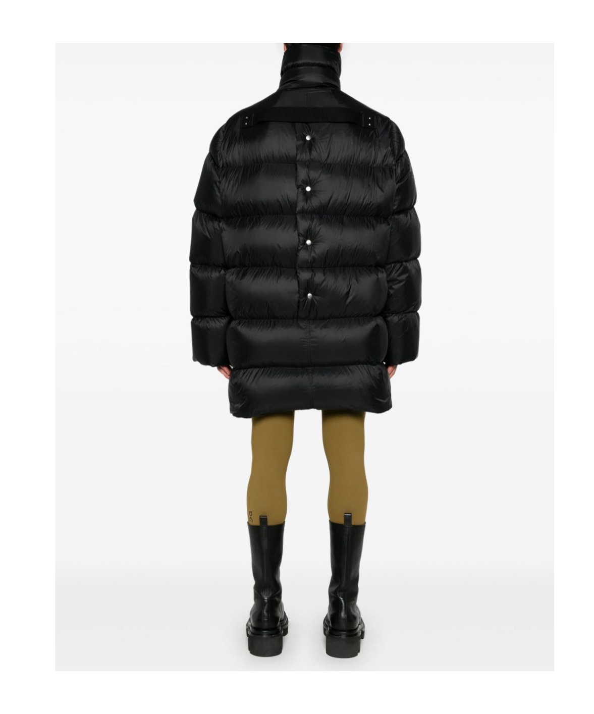 Rick Owens Turtle Raincoat In Black