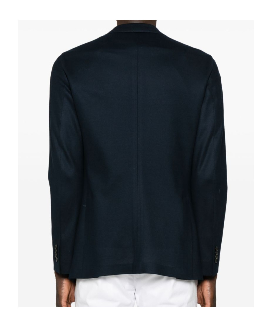 Boglioli Piqué-weave Blazer In Black