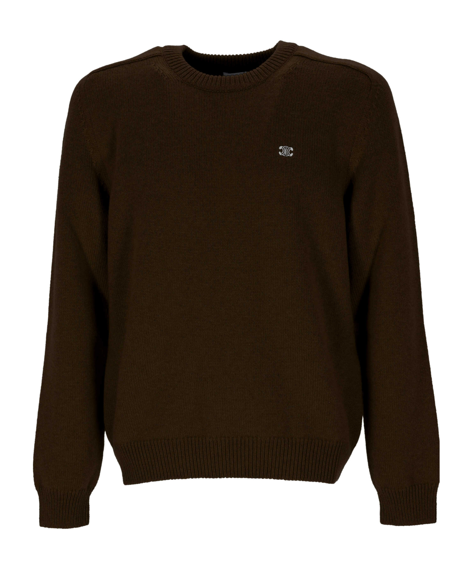 Celine Long-sleeved Sweater In Brown