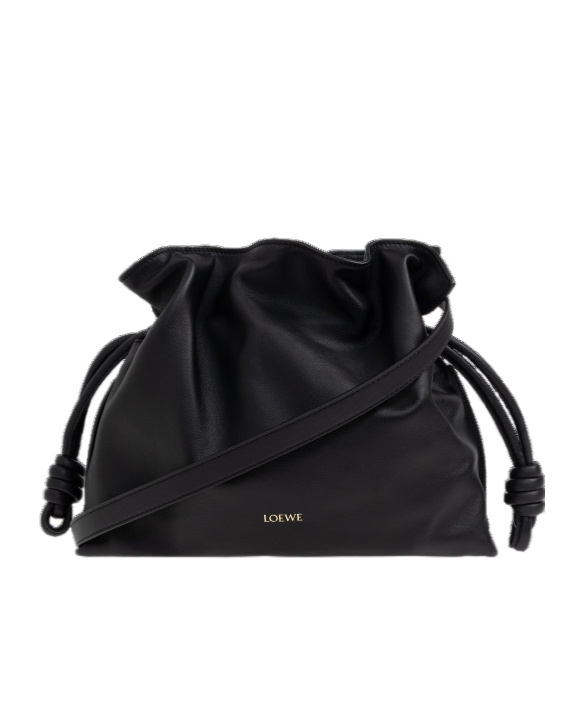 Loewe Medium Flamenco Clutch In Nappa Calfskin In Black
