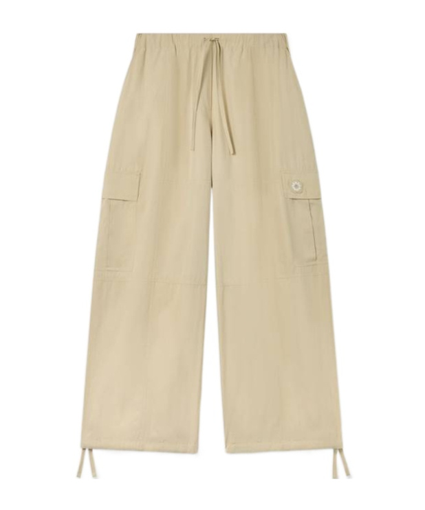 Kenzo Drawstring Casual Pants In Nude