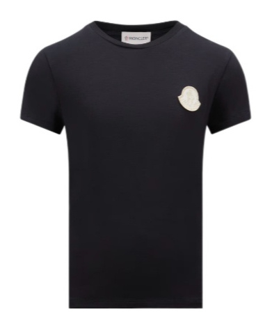 Moncler Item O-neck Short-sleeved T-shirt In Blue