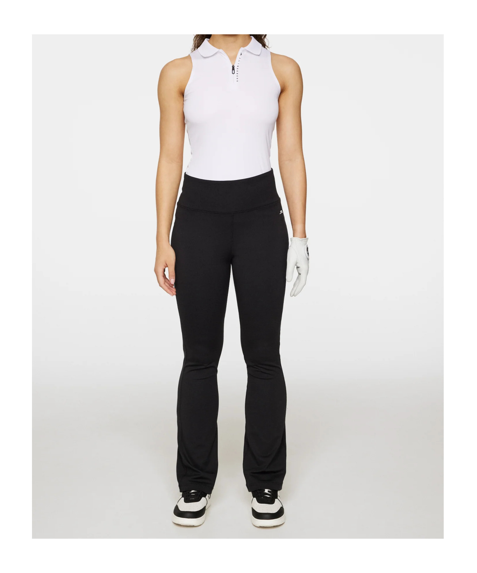 J. Lindeberg Fiona Flared Skinny Pants In Black