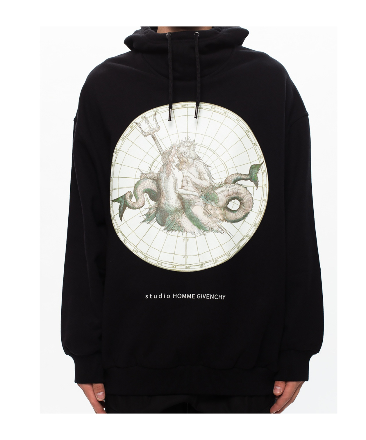 Givenchy Graphic Print Hoodie In Black