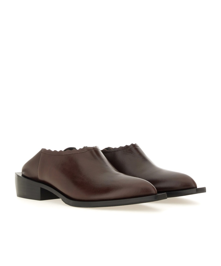 Moschino Women's Shootie Cuban Heel In Brown