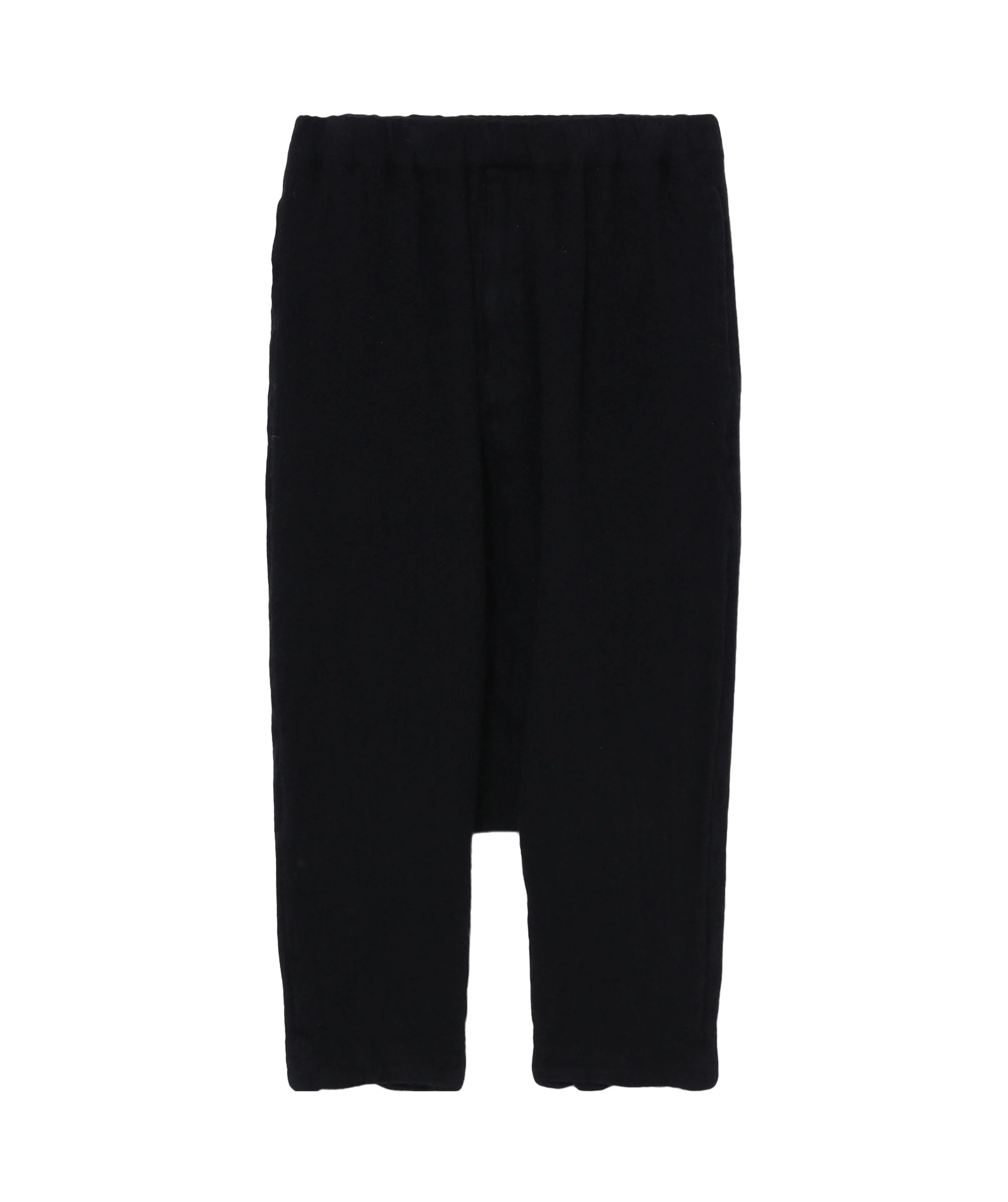 Comme Des Garçons Drop-crotch Cropped Trousers In Black