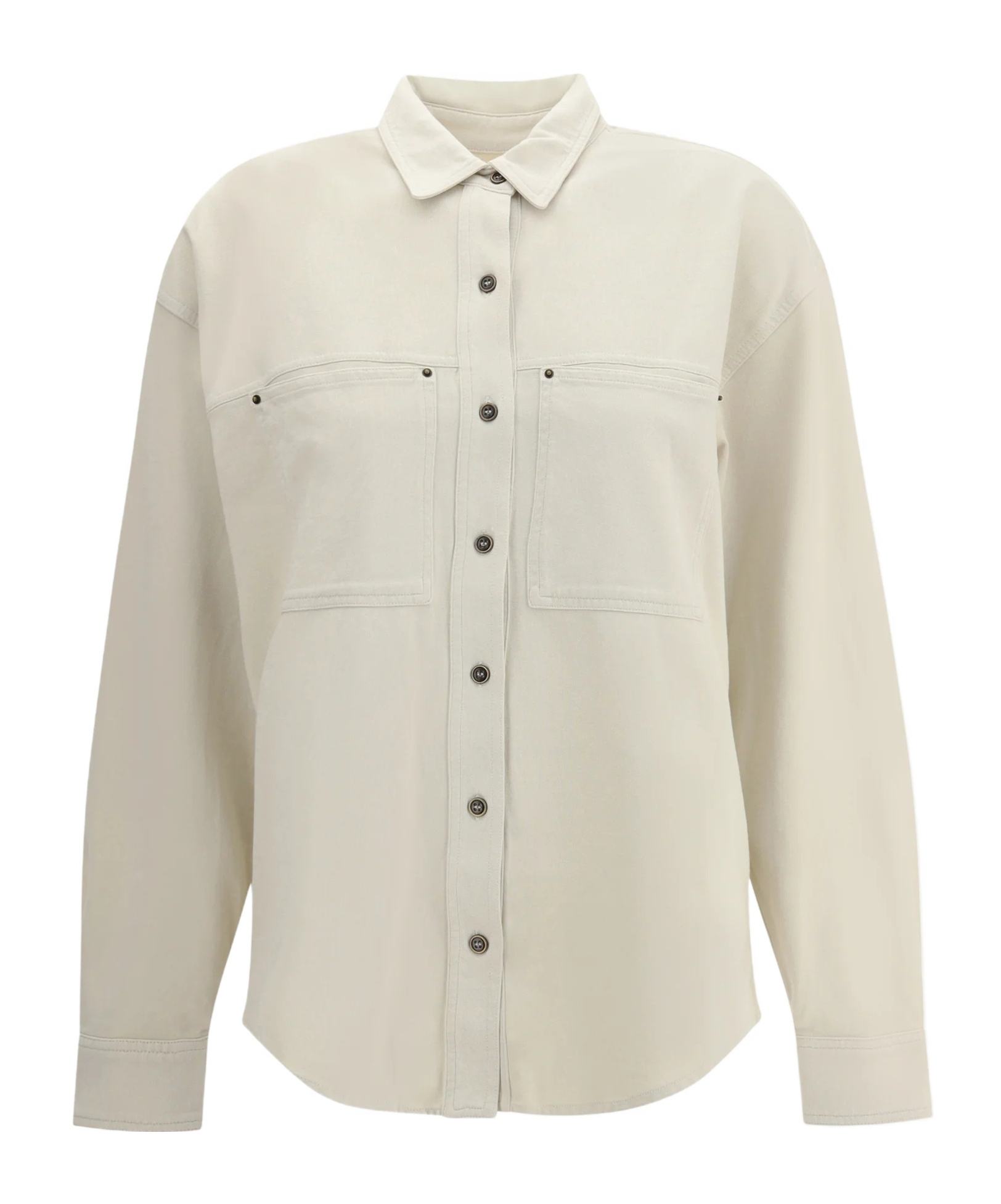 Isabel Marant Étoile Raquel Double-pocket Button-front Shirt In Neutral