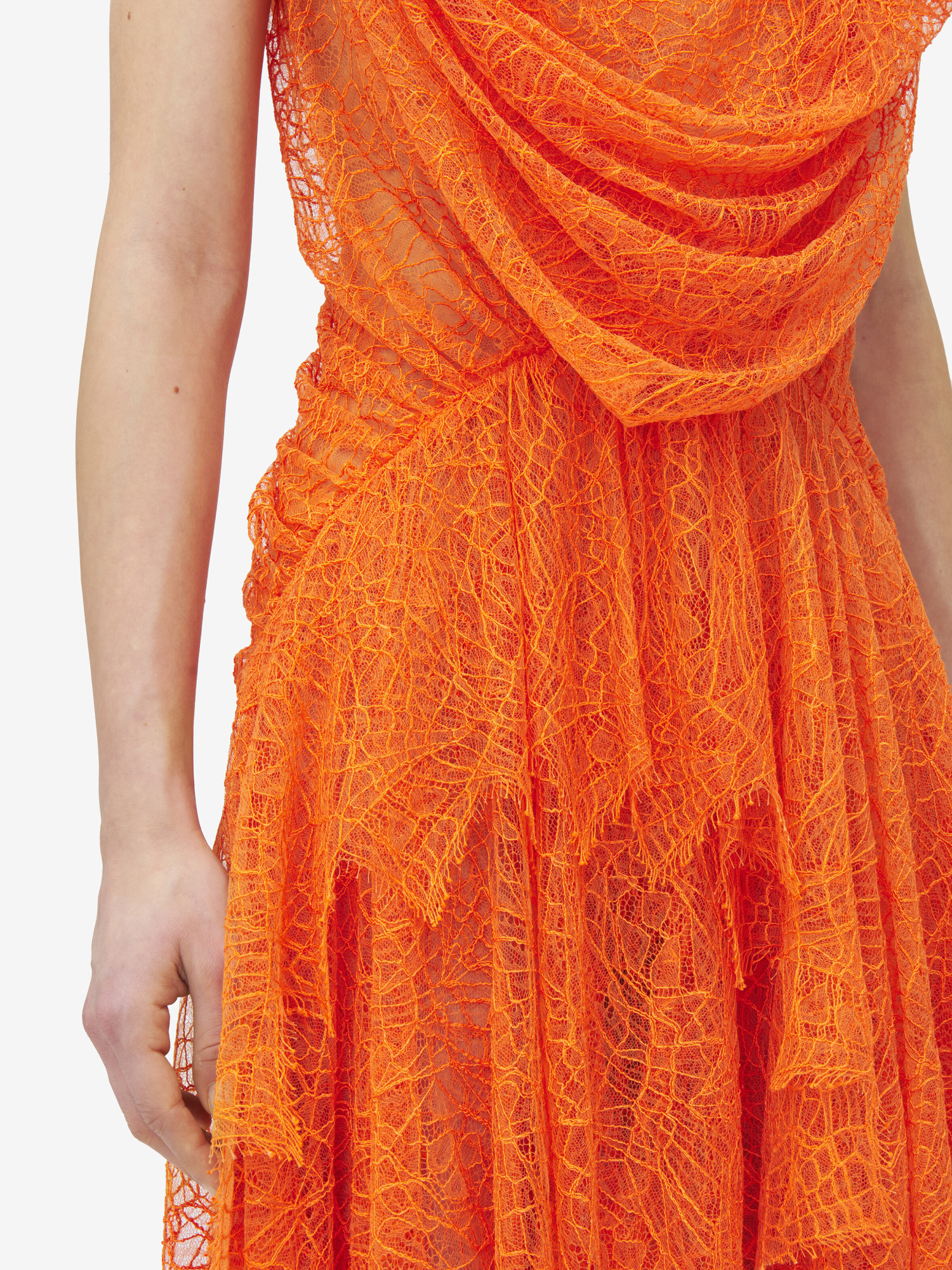 Alexander Mcqueen Lace Asymmetric Dress