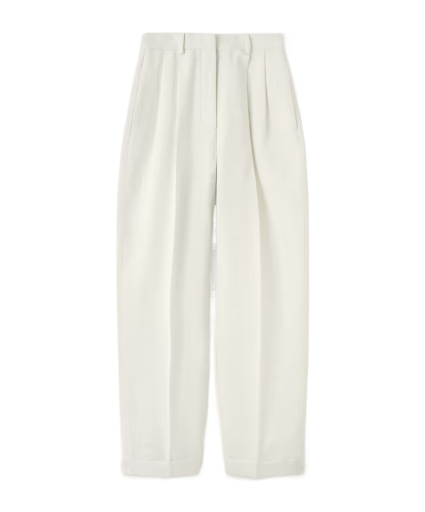Loro Piana Cale Trousers In White