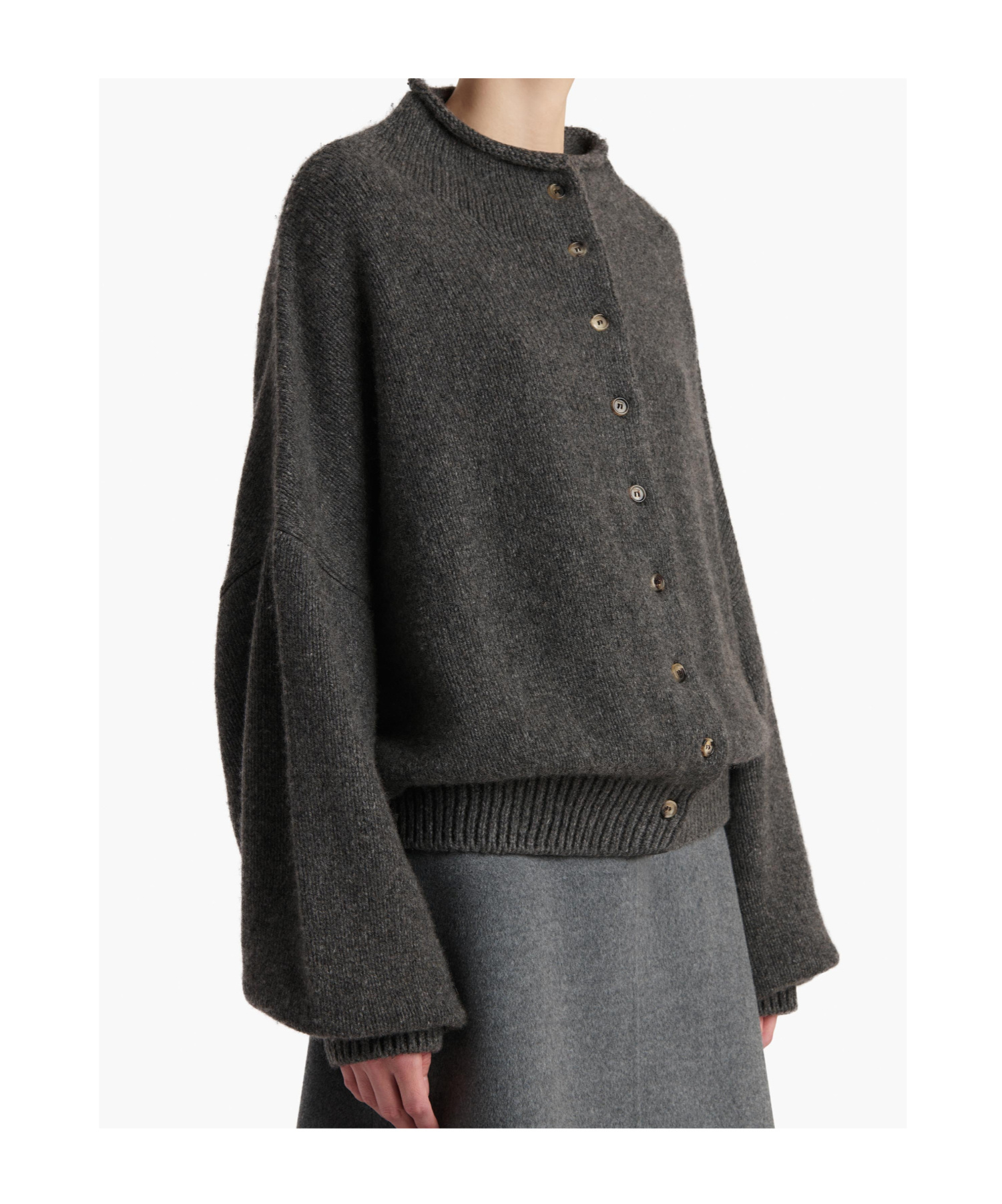Khaite Cashmere Nelya Sweater In Gray