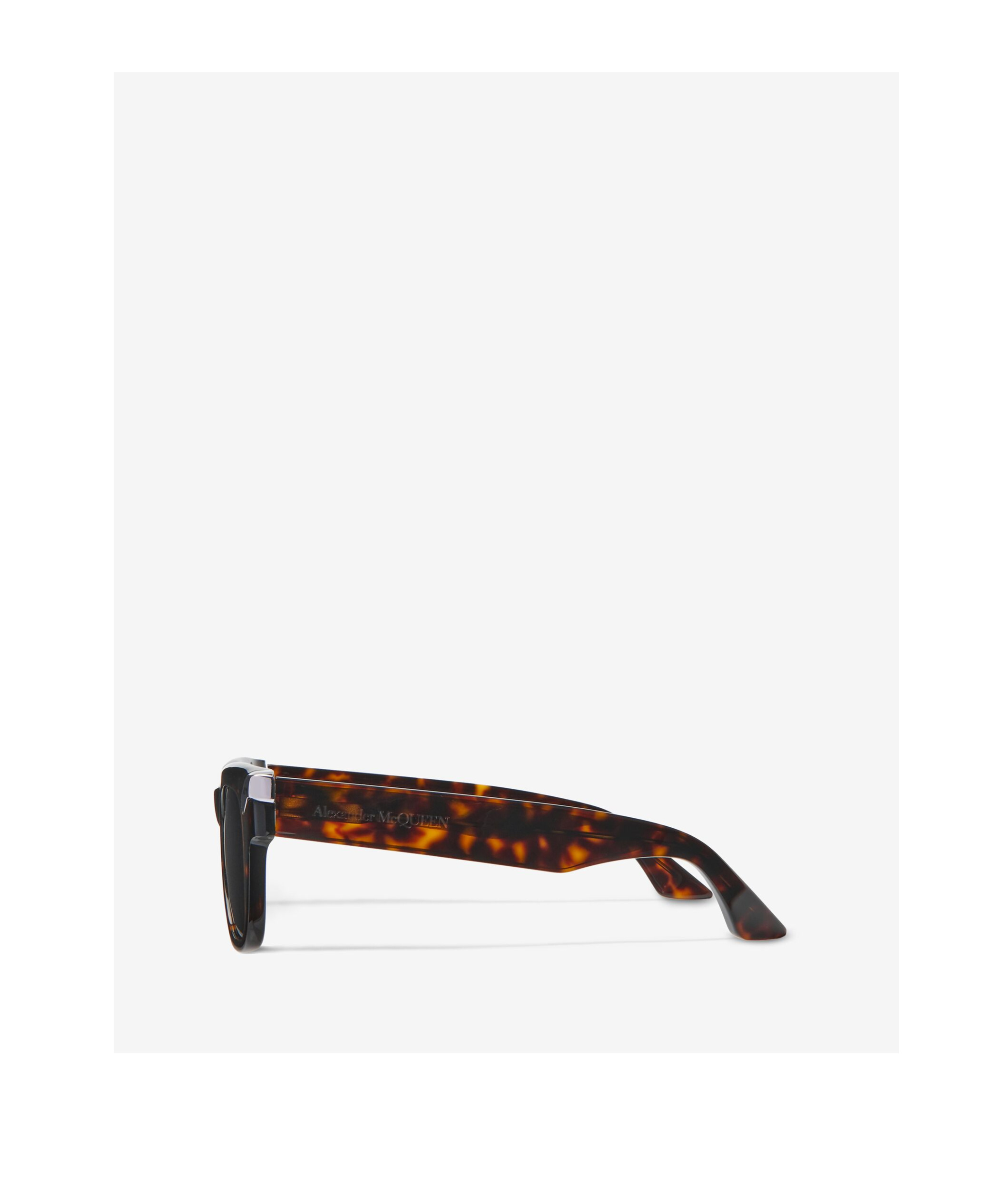 Alexander Mcqueen Eyewear Square Frame Sunglasses In Brown