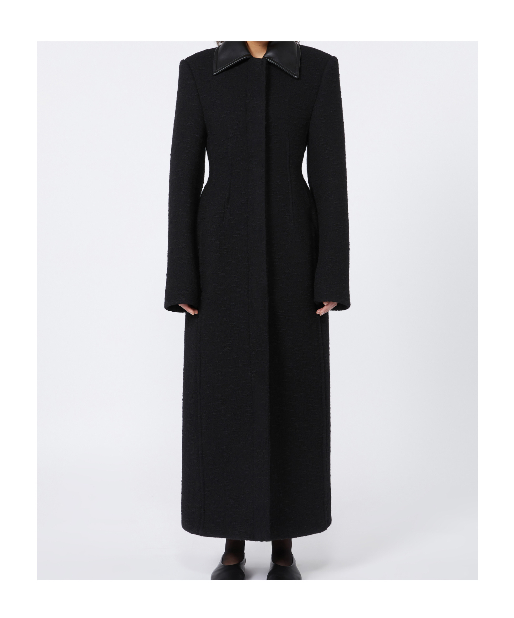 Sportmax Wool Coat In Black