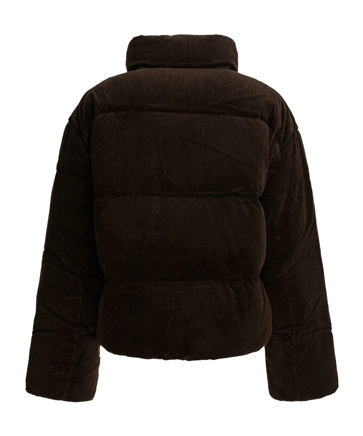 Polo Ralph Lauren Logo Embroidered Padded Corduroy Jacket In Brown