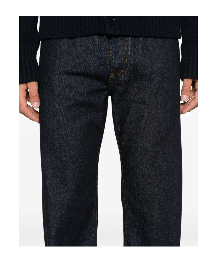Dries Van Noten Jeans With Belt Loops In Blue