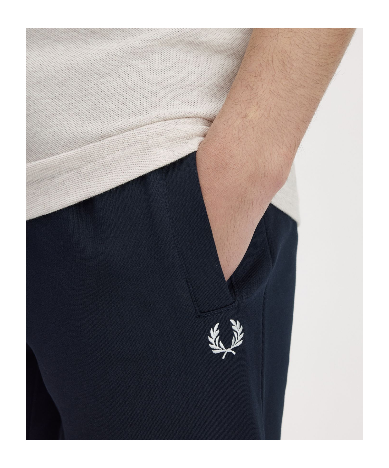 Fred Perry Loopback Sweatpants In Blue