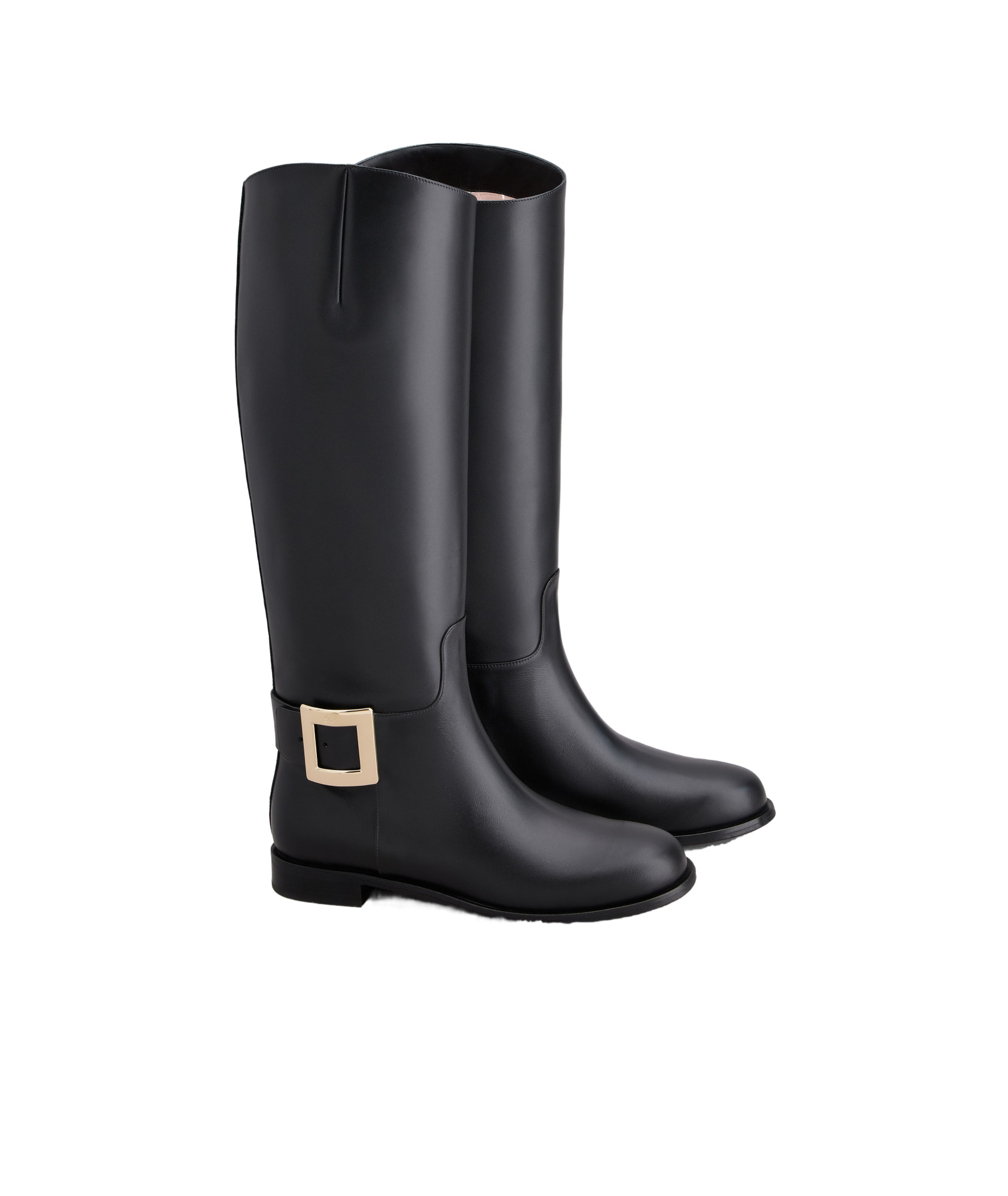 Roger Vivier "très Vivier Leather Boots In Black