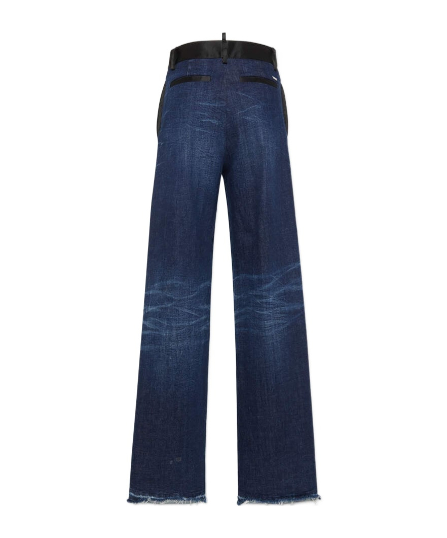 Shop Dsquared2 Wide-leg Jeans In Blue