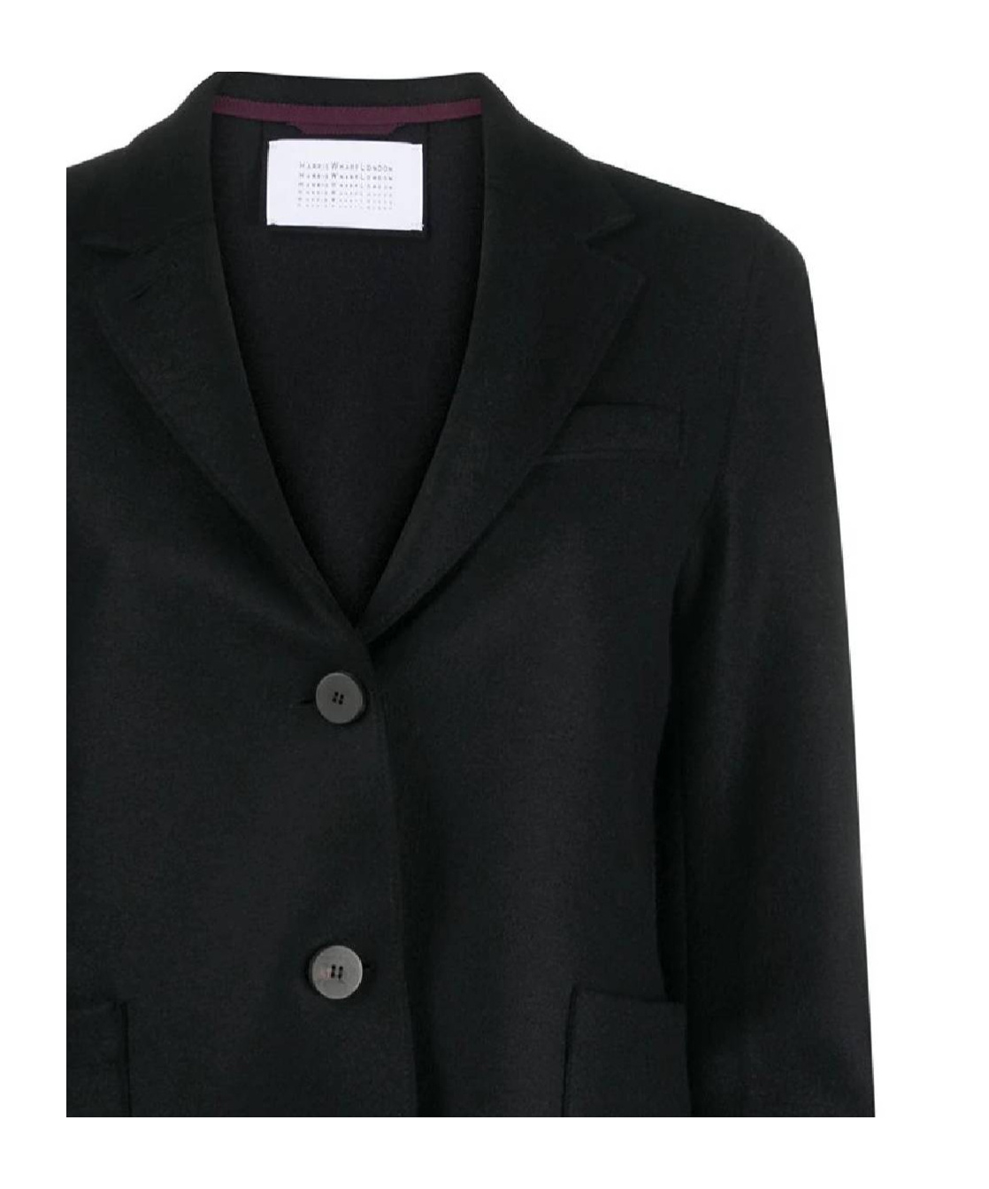 Harris Wharf London Single-breasted Fitted Blazer In Black