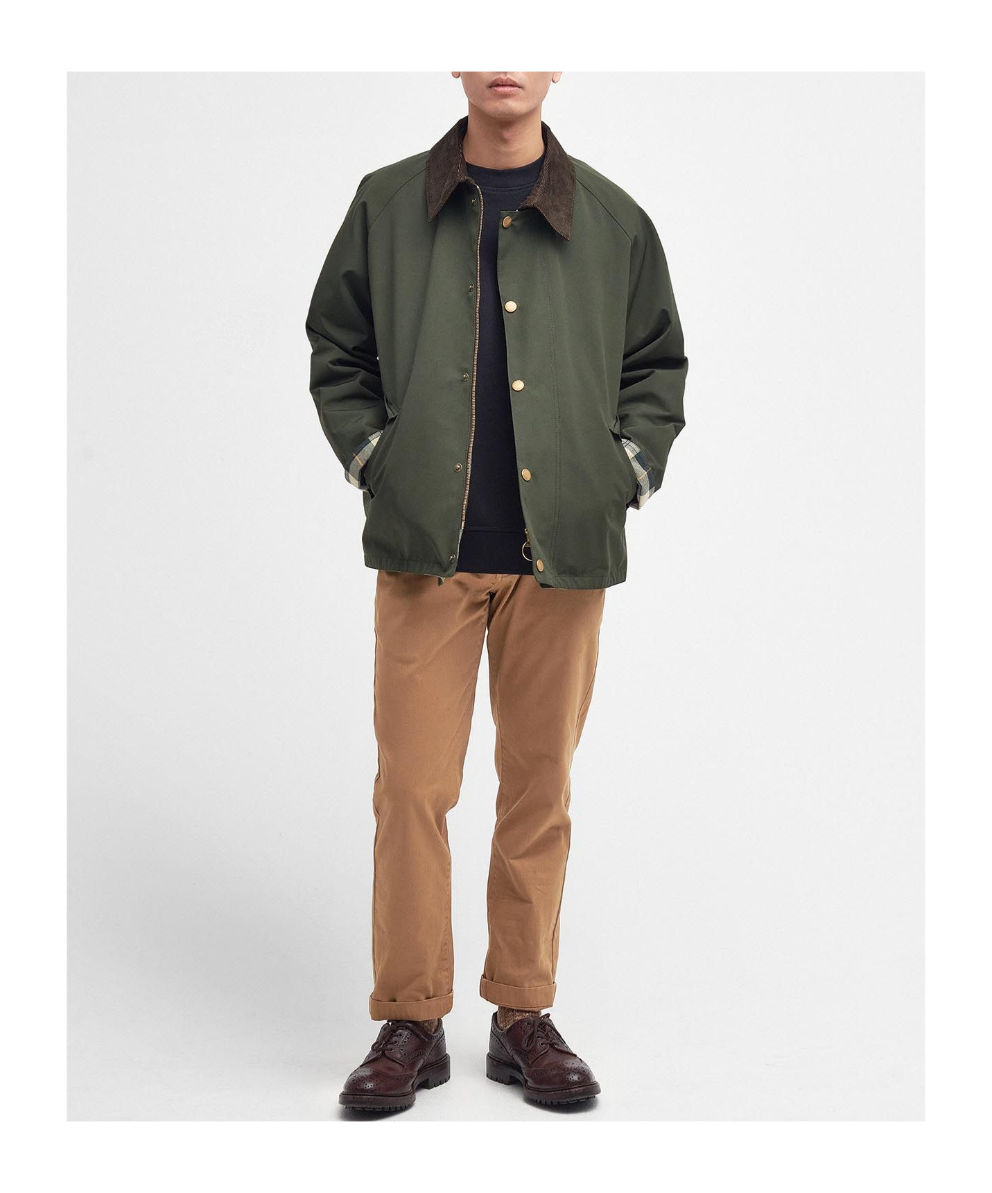 BARBOUR TRANSPORTER REVERSIBLE SHIRT JACKET