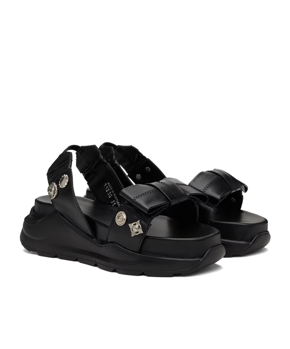 Toga Chunky Platform Sole High-heeled Sandals In Black