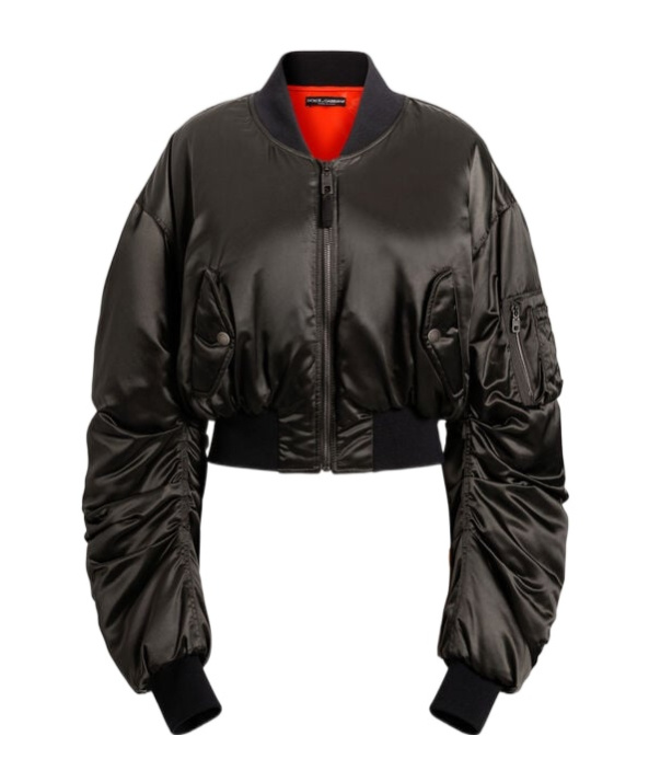 Dolce & Gabbana Nylon Canvas Over Jacket In Black