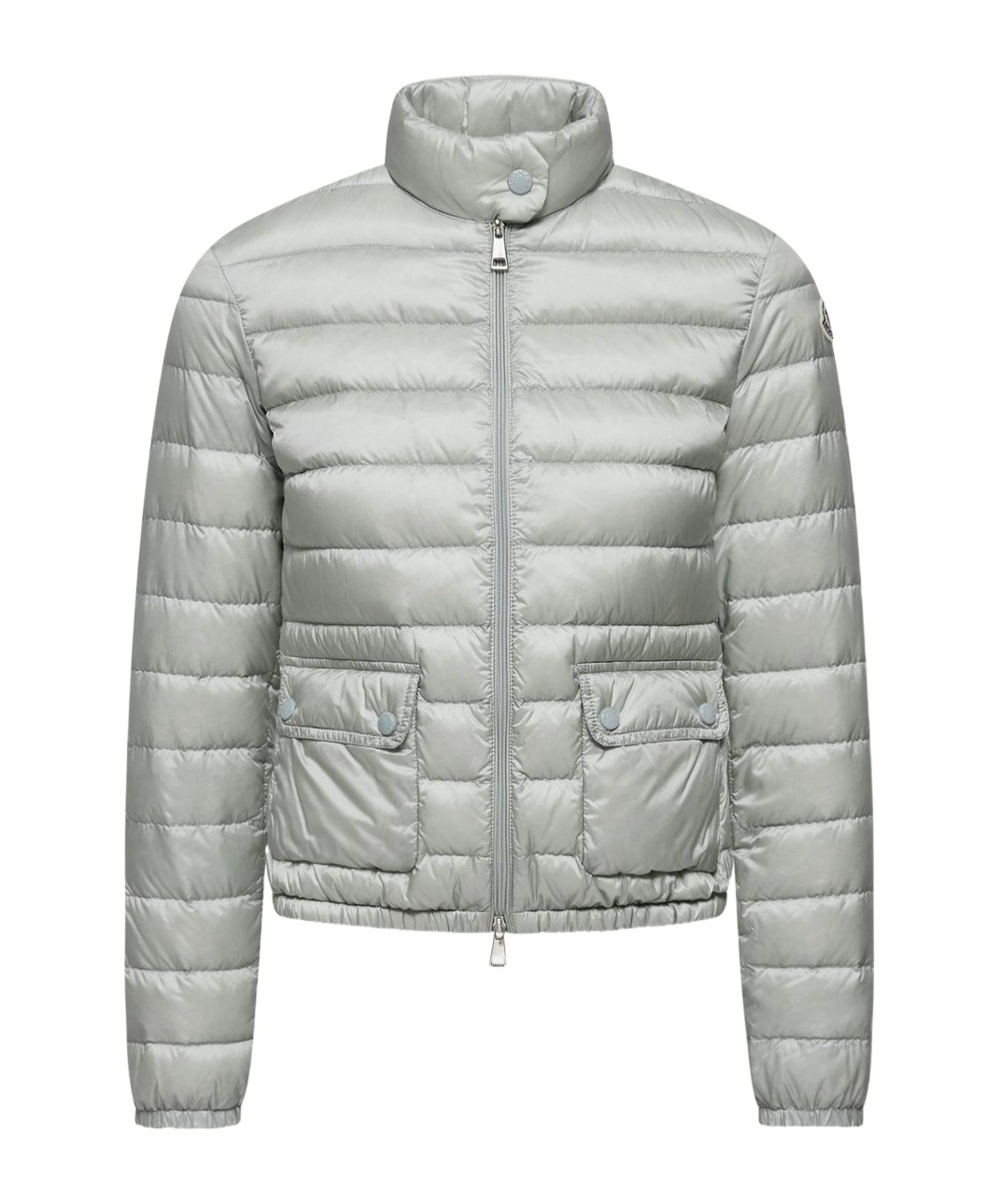 Moncler Lans Short Down Jacket In Gray
