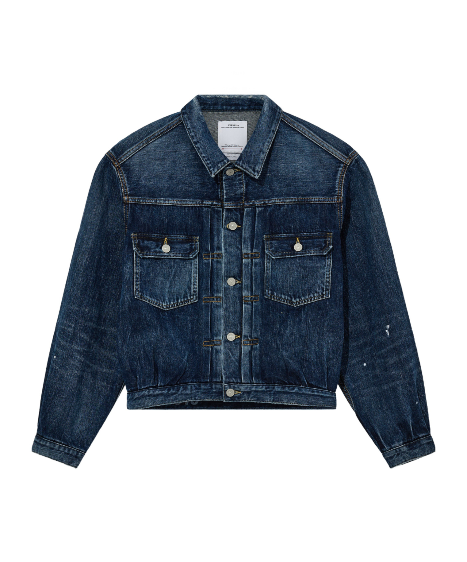 Visvim Long-sleeved Denim Jacket In Blue