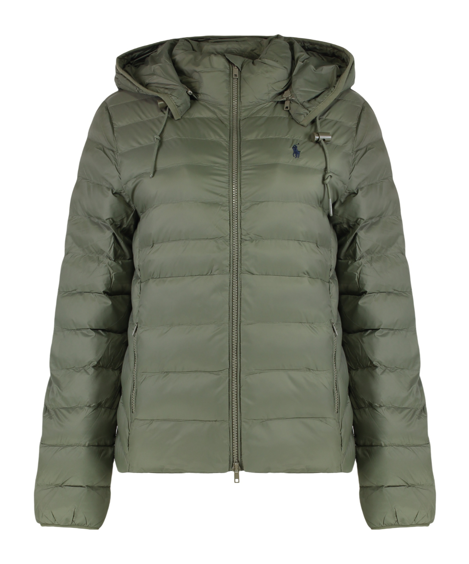 Ralph Lauren Hooded Puffer Jacket In Green