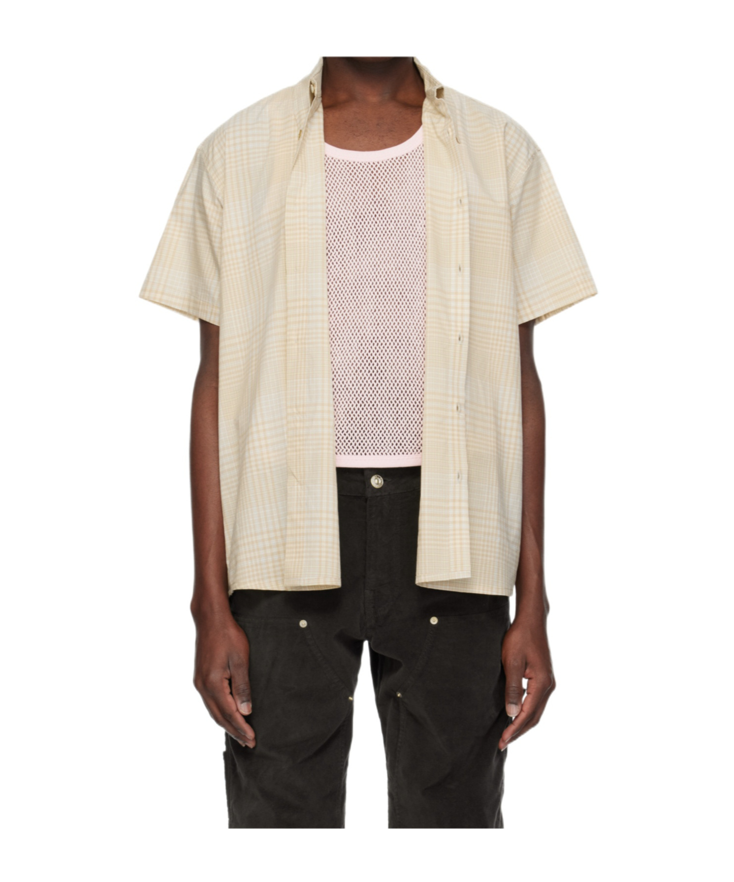 Gimaguas Beige Jake Short Sleeve Shirt In Nude