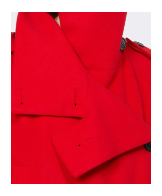 Sportmax Belted Double-breasted Trench Coat In Red