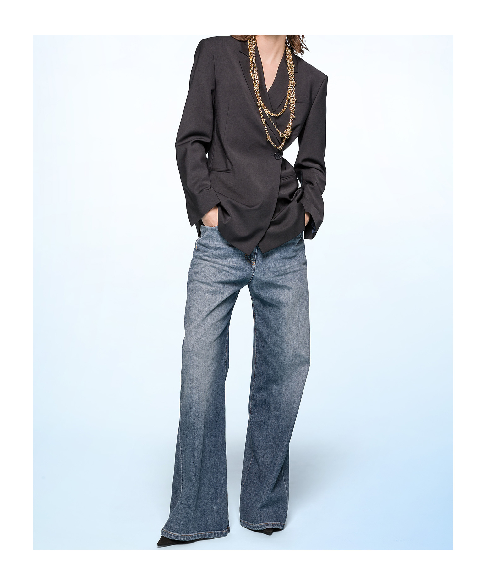Seventy High-waist Straight-leg Jeans In Blue
