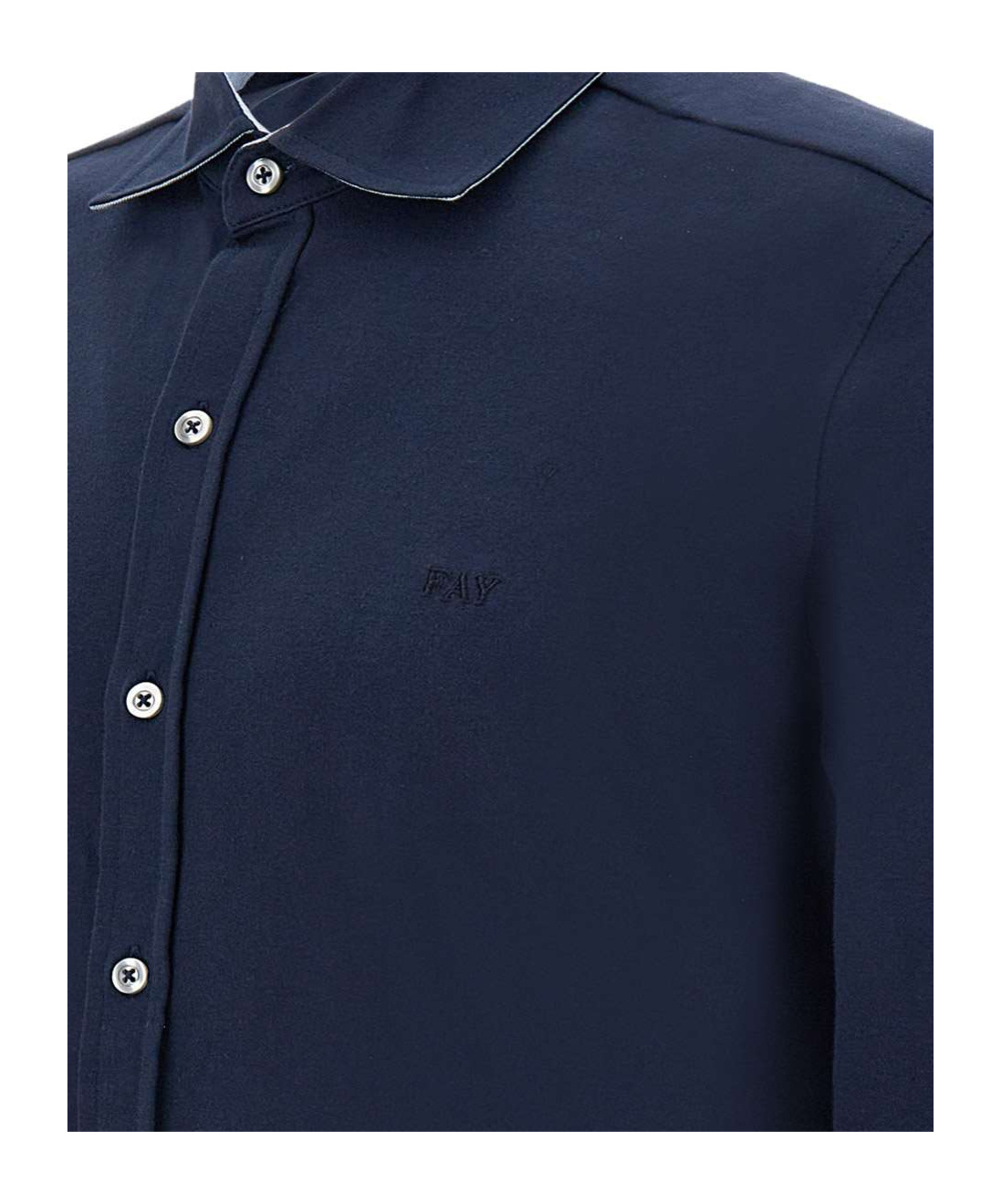 Fay Long-sleeved Shirt In Black