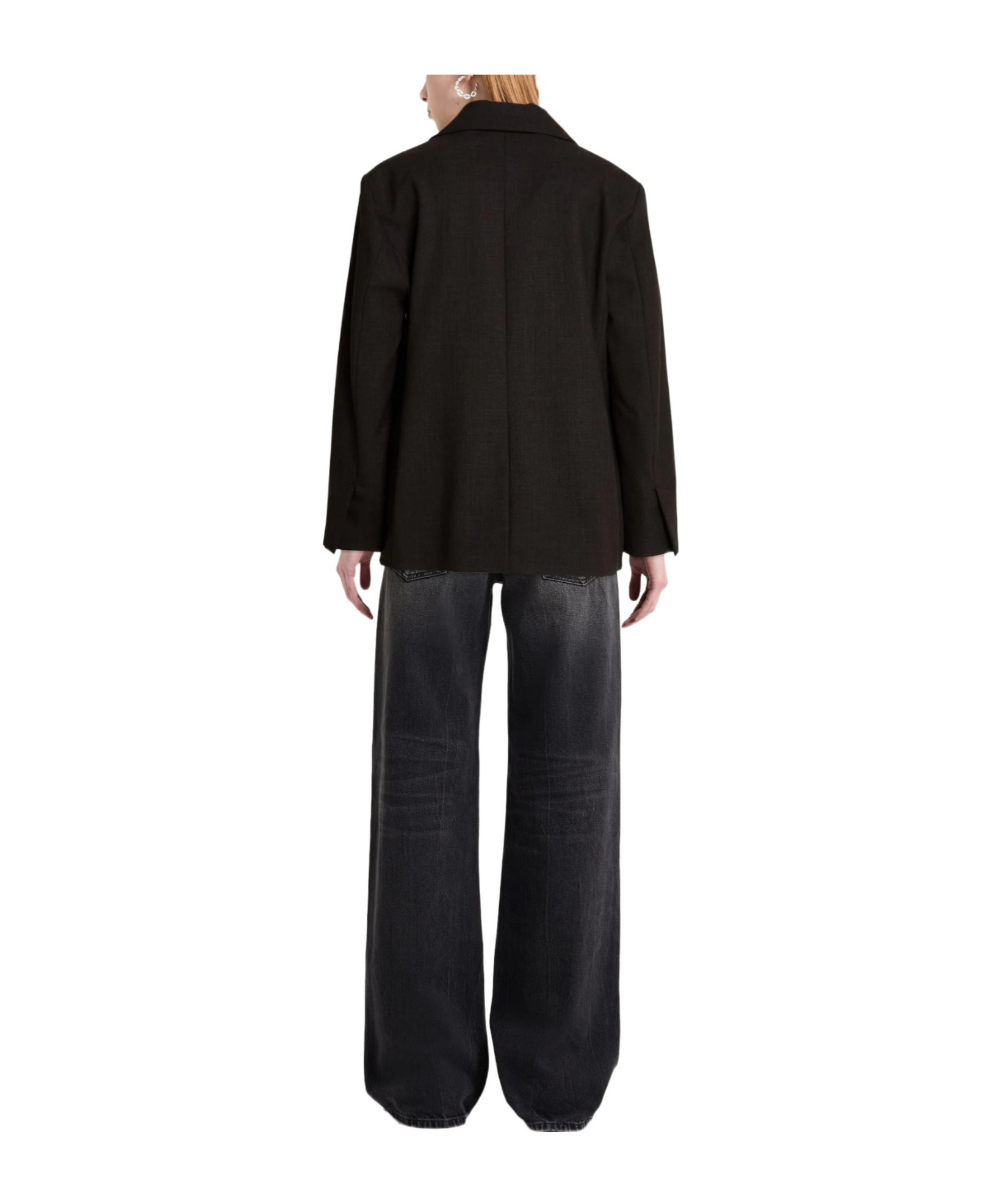 Maxco. Double-breasted Blazer In Black