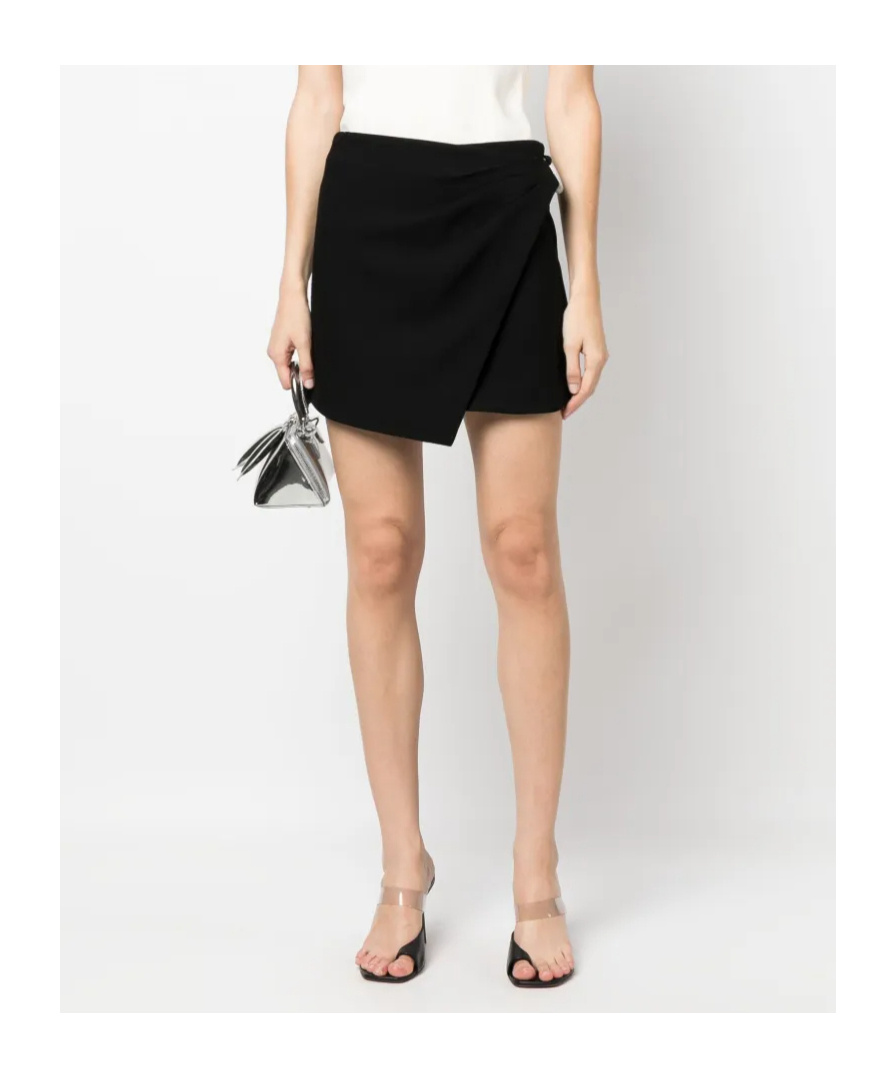 JONATHAN SIMKHAI CRYSTAL-EMBELLISHED ASYMMETRIC MINISKIRT