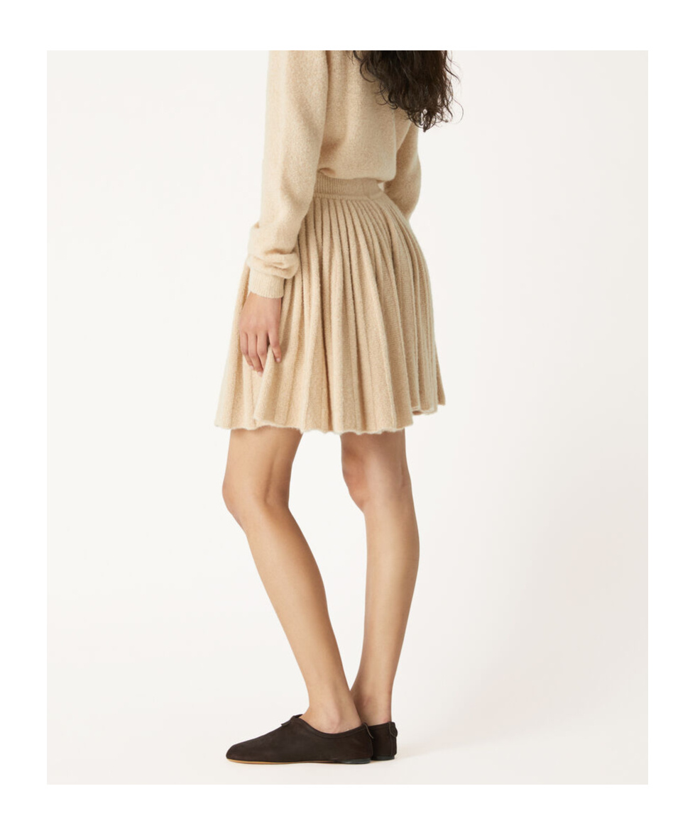 Loro Piana Cocooning Skirt In Sunset Ochre