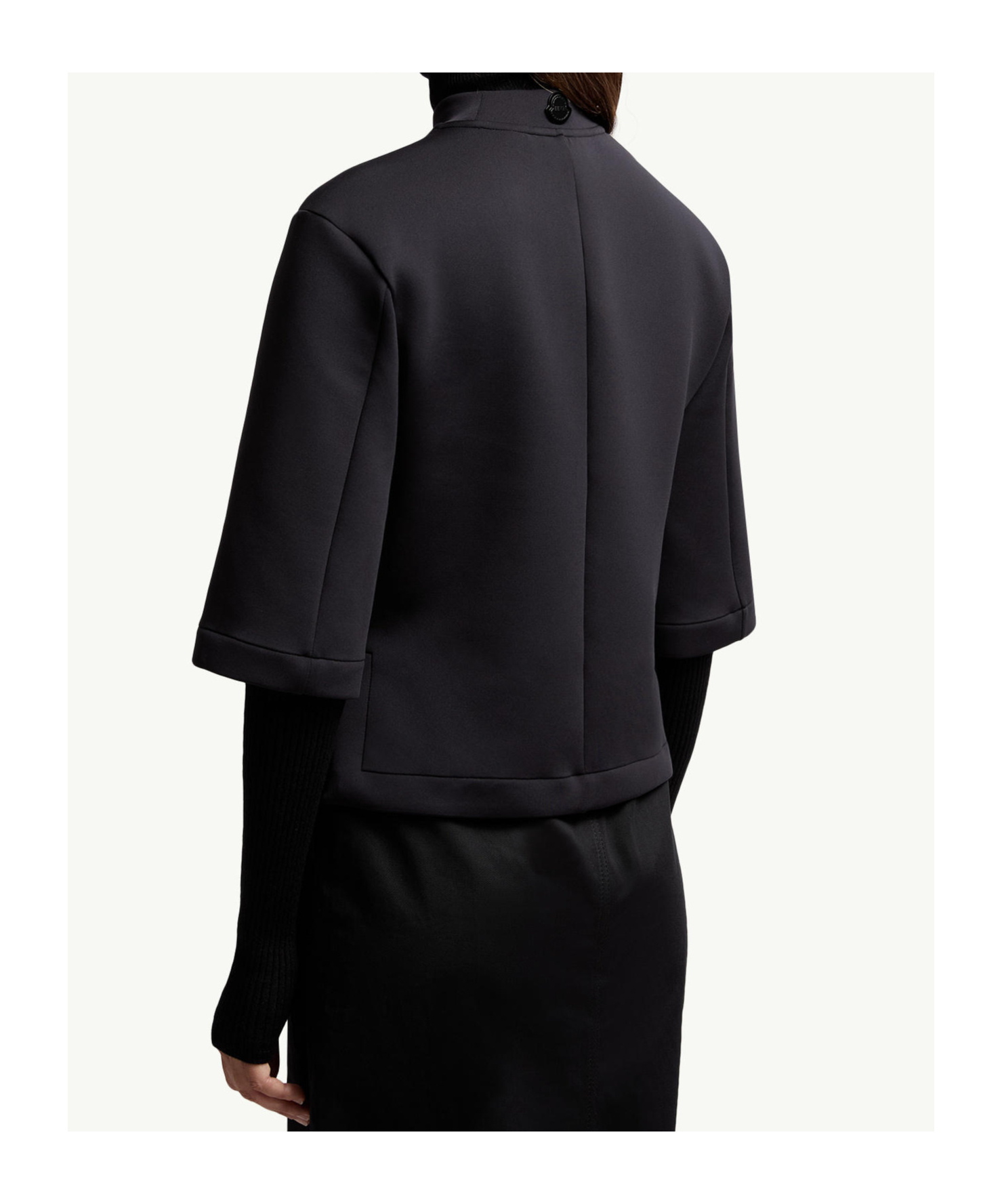 Moncler X Ee72 By Edward Enninful Neoprene T-shirt In Black