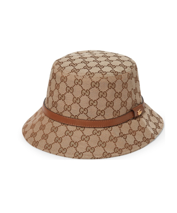 Gucci Gg Canvas Bucket Hat In Brown