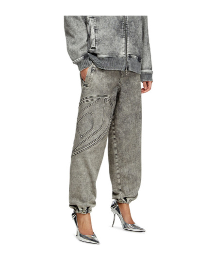 Diesel Slim D-pint Track Denim In Black/dark Grey